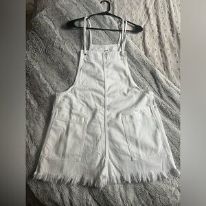 White denim romper never worn with tags